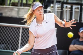 Stefanie Vögele tenta sa chance en qualifications à Roland-Garros KEYSTONE/GABRIEL MONNET